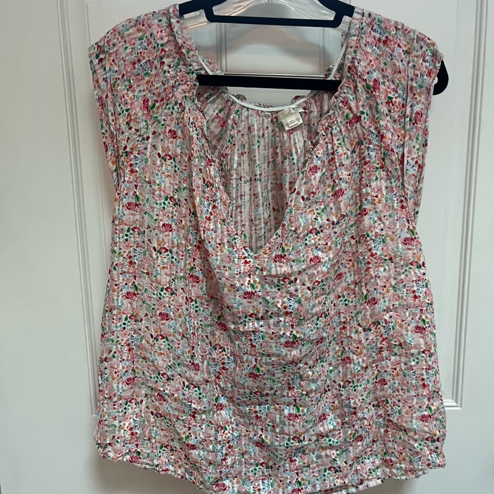 Elodia top by Shoshanna x RTR floral blouse size XL - Picture 3 of 5